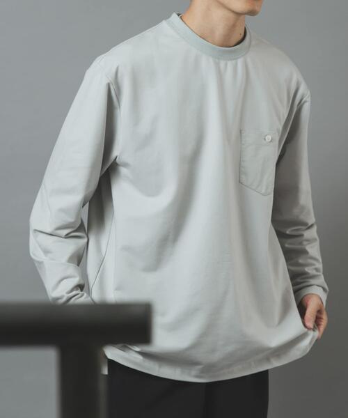ITEMS URBANRESEARCH(アイテムズ アーバンリサーチ)の「デニムライクデザインポケットカットソー(Tシャツ/カットソー・メンズ・ネイビー/グレー系その他/ブラック・LARGE/MEDIUM)」の11枚目の写真