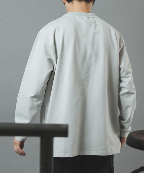 ITEMS URBANRESEARCH(アイテムズ アーバンリサーチ)の「デニムライクデザインポケットカットソー(Tシャツ/カットソー・メンズ・ネイビー/グレー系その他/ブラック・LARGE/MEDIUM)」の13枚目の写真