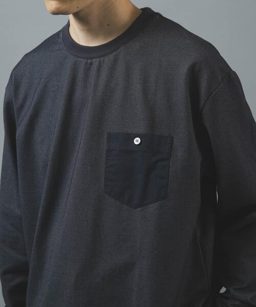 ITEMS URBANRESEARCH(アイテムズ アーバンリサーチ)の「デニムライクデザインポケットカットソー(Tシャツ/カットソー・メンズ・ネイビー/グレー系その他/ブラック・LARGE/MEDIUM)」の18枚目の写真