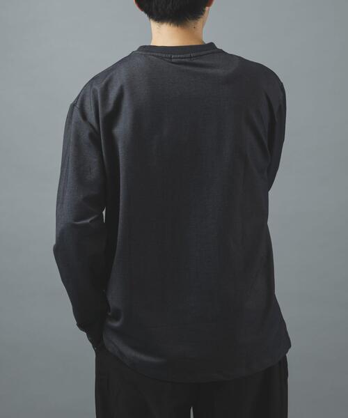 ITEMS URBANRESEARCH(アイテムズ アーバンリサーチ)の「デニムライクデザインポケットカットソー(Tシャツ/カットソー・メンズ・ネイビー/グレー系その他/ブラック・LARGE/MEDIUM)」の22枚目の写真