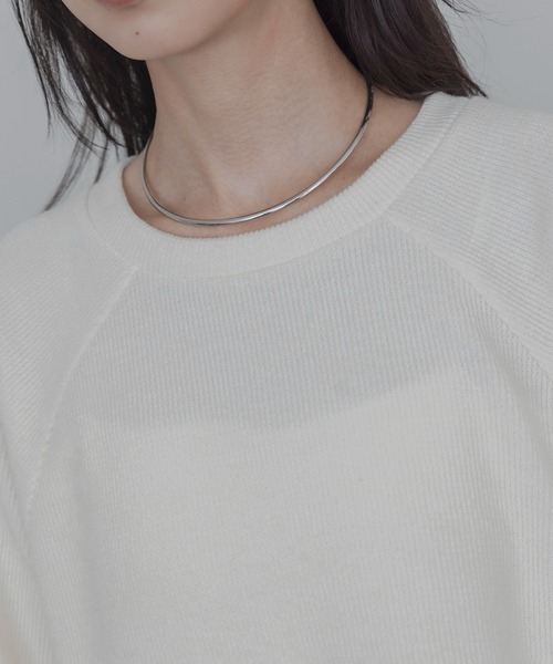 Eimee Law(エイミーロウ)の「畦編みヘムフリルカットソー(その他トップス・レディース・ブラック/アイボリー/ダークグレー・FREE)」の14枚目の写真