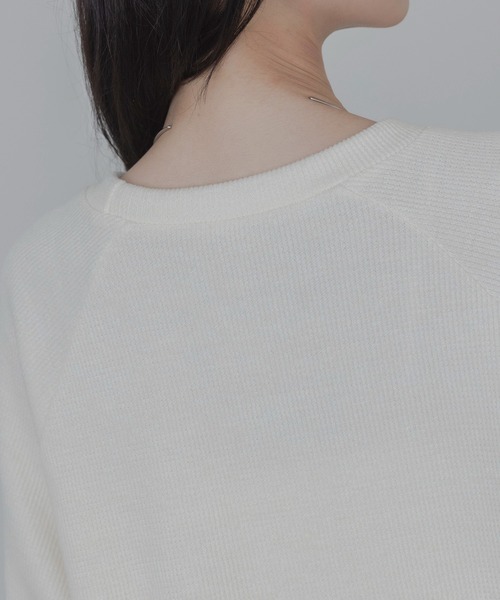 Eimee Law(エイミーロウ)の「畦編みヘムフリルカットソー(その他トップス・レディース・ブラック/アイボリー/ダークグレー・FREE)」の15枚目の写真