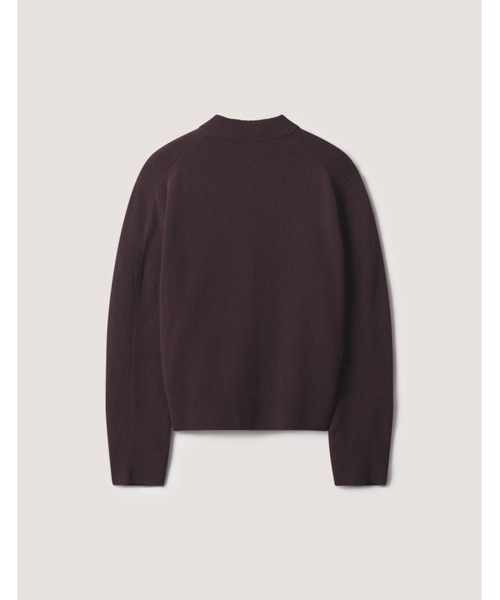 Maison Kitsune(メゾンキツネ)の「FOX HEAD LAMBSWOOL HIGH NECK CARDIGAN(カーディガン/ボレロ・レディース・ブラウン/ライトベージュ・M/XS/L/XL/S)」の4枚目の写真