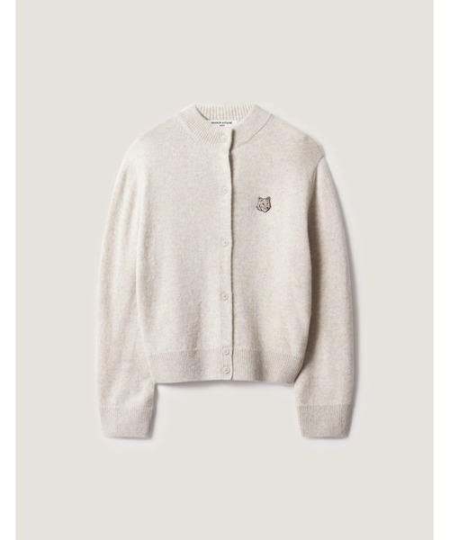 Maison Kitsune(メゾンキツネ)の「FOX HEAD LAMBSWOOL HIGH NECK CARDIGAN(カーディガン/ボレロ・レディース・ブラウン/ライトベージュ・M/XS/L/XL/S)」の9枚目の写真