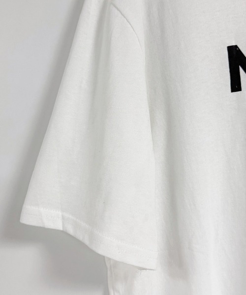 ONEP STAR（ワンピスター）の「フロントロゴアシンメトリー半袖Tシャツ（Tシャツ/カットソー・レディース・ホワイト/パープル/ピンク・MEDIUM/LARGE/X-LARGE）」の18枚目の写真