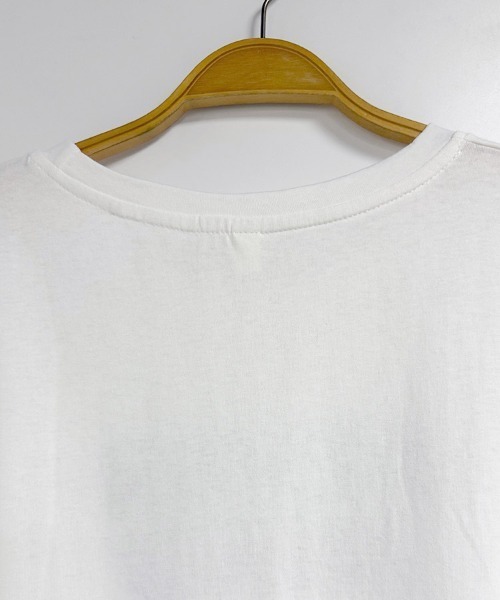 ONEP STAR（ワンピスター）の「フロントロゴアシンメトリー半袖Tシャツ（Tシャツ/カットソー・レディース・ホワイト/パープル/ピンク・MEDIUM/LARGE/X-LARGE）」の19枚目の写真