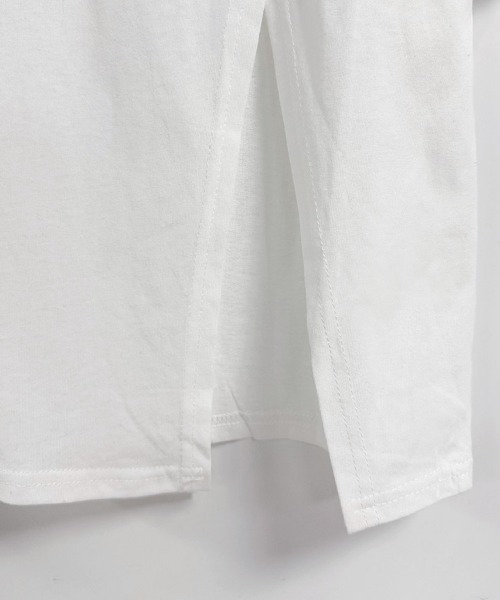 ONEP STAR（ワンピスター）の「フロントロゴアシンメトリー半袖Tシャツ（Tシャツ/カットソー・レディース・ホワイト/パープル/ピンク・MEDIUM/LARGE/X-LARGE）」の20枚目の写真
