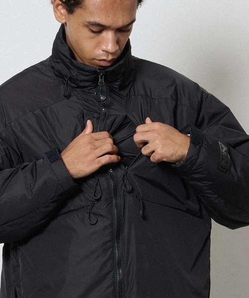 NYLON SWITCHING POCKET INSULATION JACKET / 撥水 ナイロン シーム