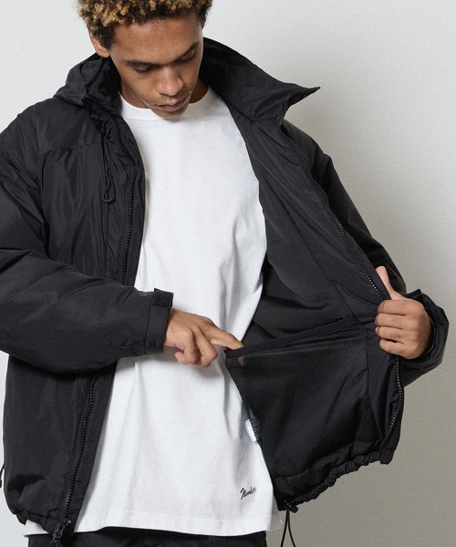 NYLON SWITCHING POCKET INSULATION JACKET / 撥水 ナイロン シーム