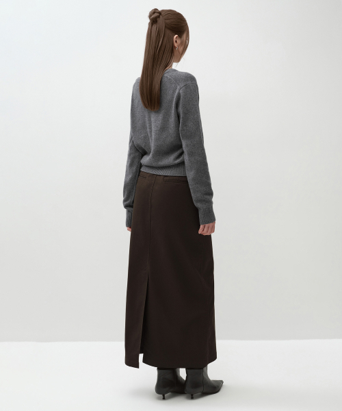 MUSINSA STANDARD WOMAN（ムシンサスタンダードウーマン）の「ウィメンズ CP マキシスカート [ブラウン]（スカート・レディース・その他・SMALL/MEDIUM/LARGE/X-SMALL）」の3枚目の写真