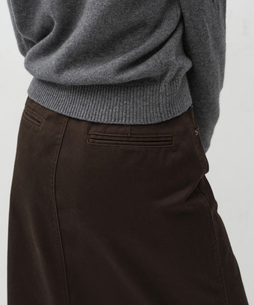 MUSINSA STANDARD WOMAN（ムシンサスタンダードウーマン）の「ウィメンズ CP マキシスカート [ブラウン]（スカート・レディース・その他・SMALL/MEDIUM/LARGE/X-SMALL）」の5枚目の写真
