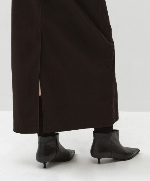 MUSINSA STANDARD WOMAN（ムシンサスタンダードウーマン）の「ウィメンズ CP マキシスカート [ブラウン]（スカート・レディース・その他・SMALL/MEDIUM/LARGE/X-SMALL）」の7枚目の写真