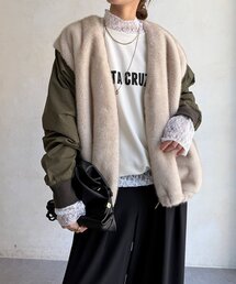【WEB限定】エコファードッキングMA-1ジャケット