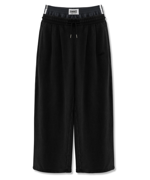 AVANDRESS(アバンドレス )の「トラック88 ダブルタック リラックスサギングパンツ_3COL(スウェットパンツ・レディース・ライトグレー/ブラック/ブラックミックス・MEDIUM/LARGE/X-LARGE)」の1枚目の写真