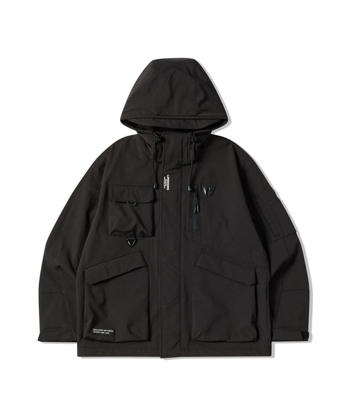 LIFE WORK（ライフワーク）の「Wロゴマルチポケットフードジャケット（その他アウター・メンズ・ブラック/カーキ・M/L）」の2枚目の写真