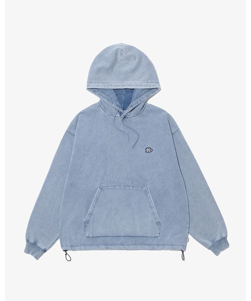 KEBOZ(ケボズ)の「EFG WAPPEN DRAWSTRING SWEAT HOODIE(パーカー・メンズ・アッシュグレー/ネイビー/ブラック/ライトインディゴブルー/カモフラージュ/オレンジ・XL/L/M/S)」の5枚目の写真