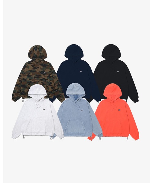 KEBOZ(ケボズ)の「EFG WAPPEN DRAWSTRING SWEAT HOODIE(パーカー・メンズ・アッシュグレー/ネイビー/ブラック/ライトインディゴブルー/カモフラージュ/オレンジ・XL/L/M/S)」の17枚目の写真