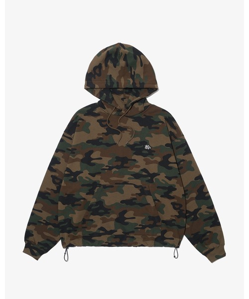 KEBOZ(ケボズ)の「EFG WAPPEN DRAWSTRING SWEAT HOODIE(パーカー・メンズ・アッシュグレー/ネイビー/ブラック/ライトインディゴブルー/カモフラージュ/オレンジ・XL/L/M/S)」の10枚目の写真