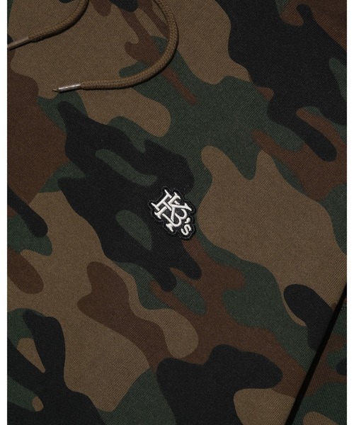 KEBOZ(ケボズ)の「EFG WAPPEN DRAWSTRING SWEAT HOODIE(パーカー・メンズ・アッシュグレー/ネイビー/ブラック/ライトインディゴブルー/カモフラージュ/オレンジ・XL/L/M/S)」の11枚目の写真