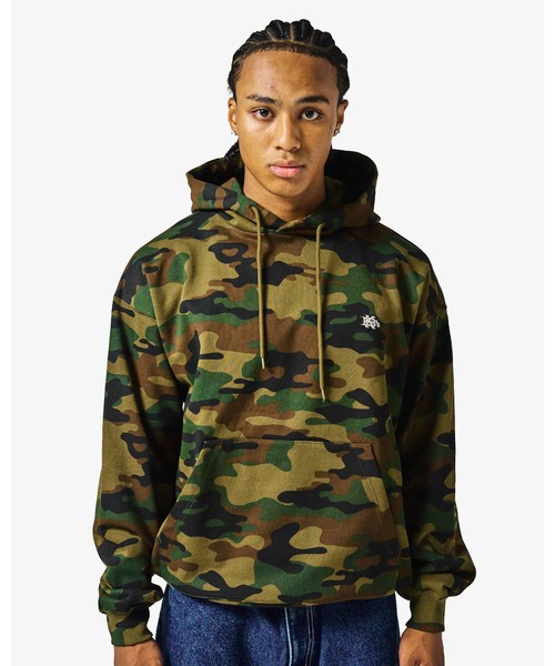 KEBOZ(ケボズ)の「EFG WAPPEN DRAWSTRING SWEAT HOODIE(パーカー・メンズ・アッシュグレー/ネイビー/ブラック/ライトインディゴブルー/カモフラージュ/オレンジ・XL/L/M/S)」の16枚目の写真