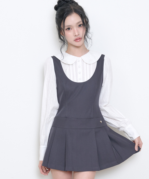 ILLIGO(イリゴ)の「ビスチェレイヤーワンピース チャコール(ワンピース・レディース・その他・SMALL/MEDIUM)」の2枚目の写真