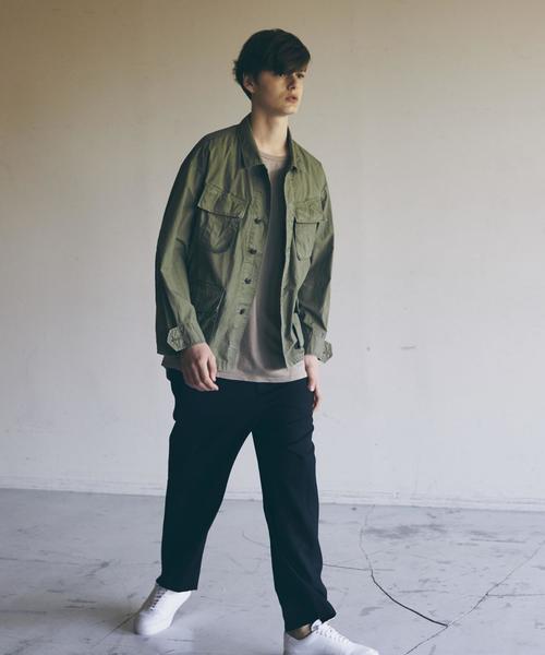 MONKEY TIME(モンキータイム)の「<monkey time> ∴ ダンプ ジャングル ファティーグジャケット◆(ミリタリージャケット・メンズ・ブラック/オリーブ・SMALL/X-LARGE/MEDIUM/LARGE)」の4枚目の写真