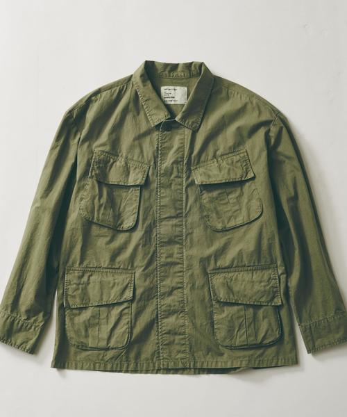 MONKEY TIME(モンキータイム)の「<monkey time> ∴ ダンプ ジャングル ファティーグジャケット◆(ミリタリージャケット・メンズ・ブラック/オリーブ・SMALL/X-LARGE/MEDIUM/LARGE)」の5枚目の写真