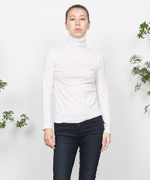 bodco（ボッコ）の「【bodco】ボッコ/ タートルネック【レディース】（Tシャツ/カットソー・レディース・ピンク/ダークグリーン/グレー/ネイビー/その他/レッド系その他・MEDIUM/SMALL）」の2枚目の写真