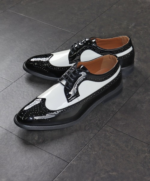 LASSU&FRISS（ラスアンドフリス）の「LASSU&FRISS / ウイングチップシューズ（802）（ドレスシューズ・メンズ・ライトブラウン/ブラック/ブラック×ホワイト/ブラウン・42/43/44/41/40/39/45/46/50/48/47）」の2枚目の写真