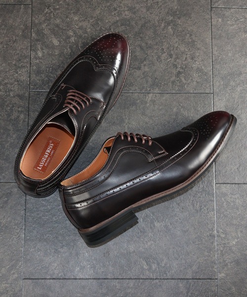 LASSU&FRISS（ラスアンドフリス）の「LASSU&FRISS / ウイングチップシューズ（802）（ドレスシューズ・メンズ・ライトブラウン/ブラック/ブラック×ホワイト/ブラウン・42/43/44/41/40/39/45/46/50/48/47）」の3枚目の写真