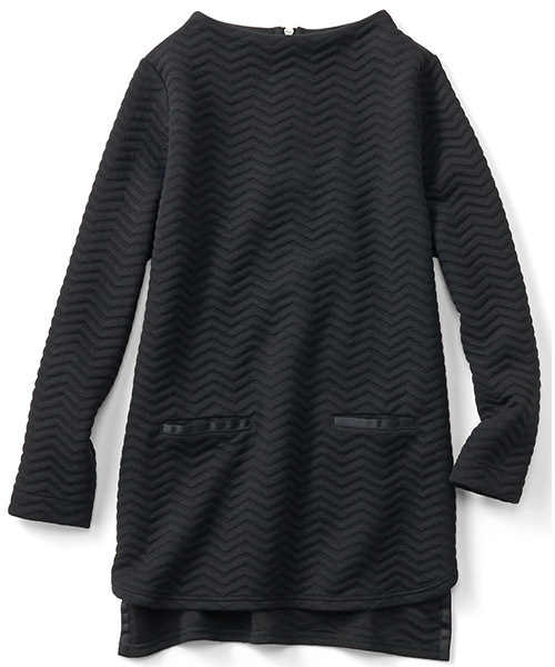 IEDIT（イディット）の「ＩＥＤＩＴレーベルコレクション　着映え鮮度を上げる　エアリーコットンキャンディーチュニック　　（チュニック・レディース・チャコールグレー/ブラック/ネイビー/オフホワイト・MEDIUM/XX-LARGE/LARGE/SMALL/X-LARGE）」の7枚目の写真