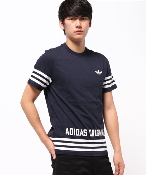adidas（アディダス）の「オリジナルス Tシャツ [STREET GRAPHIC TEE]（Tシャツ/カットソー・メンズ・ホワイト/ブラック/ブルー・X-LARGE/LARGE/SMALL/XXX-LARGE/XX-LARGE/X-SMALL/MEDIUM）」の3枚目の写真