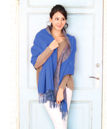 リバーシブルカシミヤストール