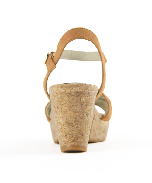 ORiental TRaffic（オリエンタルトラフィック）の「春夏新作★コルクヒールサンダル★7207（サンダル・レディース・ブラック/キャメル/ネイビー/レッド・S/M/L/LL）」の6枚目の写真