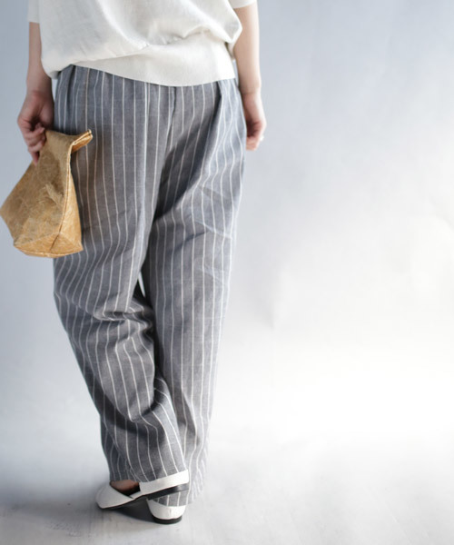 antiqua（アンティカ）の「ストライプカフェパンツ（その他パンツ・レディース・グレー系その他・FREE）」の7枚目の写真