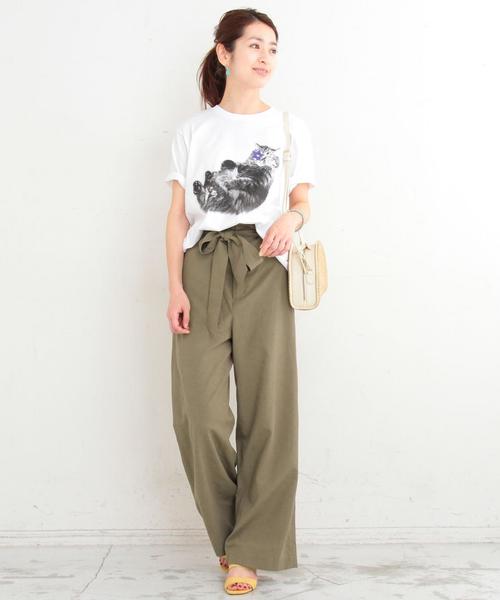 BEAUTY&YOUTH UNITED ARROWS(ビューティーアンドユースユナイテッドアローズ)の「BY ベルトハイウエストワイドパンツ◆(その他パンツ・レディース・ネイビー/オリーブ/オレンジ系その他・SMALL/MEDIUM)」の14枚目の写真