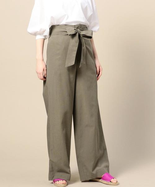 BEAUTY&YOUTH UNITED ARROWS(ビューティーアンドユースユナイテッドアローズ)の「BY ベルトハイウエストワイドパンツ◆(その他パンツ・レディース・ネイビー/オリーブ/オレンジ系その他・SMALL/MEDIUM)」の5枚目の写真