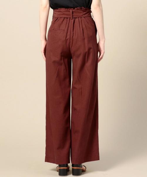 BEAUTY&YOUTH UNITED ARROWS(ビューティーアンドユースユナイテッドアローズ)の「BY ベルトハイウエストワイドパンツ◆(その他パンツ・レディース・ネイビー/オリーブ/オレンジ系その他・SMALL/MEDIUM)」の6枚目の写真
