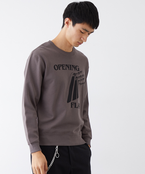 NUMBER (N)INE（ナンバーナイン）の「【NUMBER (N)INE】≪STUDIOUS限定≫別注グラフィックプリントクルーネックスウェット（スウェット・メンズ・ブラック/チャコールグレー/ホワイト・2/1/3）」の3枚目の写真