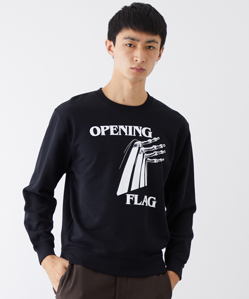 NUMBER (N)INE（ナンバーナイン）の「【NUMBER (N)INE】≪STUDIOUS限定≫別注グラフィックプリントクルーネックスウェット（スウェット・メンズ・ブラック/チャコールグレー/ホワイト・2/1/3）」の2枚目の写真