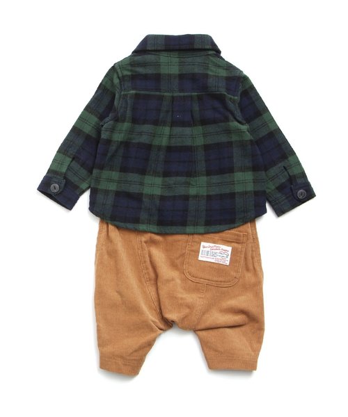 BREEZE(ブリーズ)の「男の子シャツ重ね着風カバーオール(ロンパース・キッズ・グリーン/イエロー・70/80)」の13枚目の写真