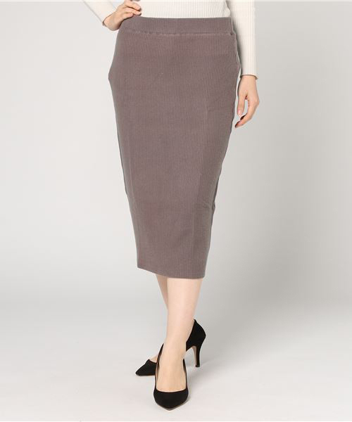 ブラッシュドセーター スカート
