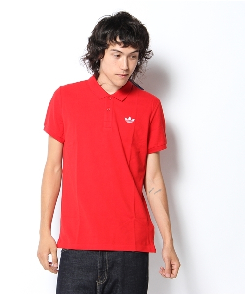 adidas Originals(アディダスオリジナルス)の「adidas ADI POLO PIQUE ピケ素材 ポロシャツ(ポロシャツ・メンズ・ピンク/パープル/ブルー/ホワイト/ブラック/グレー/レッド/ダークオリーブ/ネイビー/インディゴブルー・MEDIUM/LARGE/X-LARGE)」の10枚目の写真