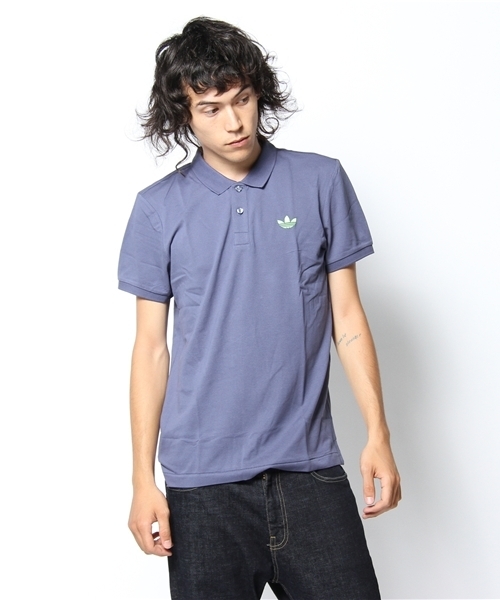 adidas Originals(アディダスオリジナルス)の「adidas ADI POLO PIQUE ピケ素材 ポロシャツ(ポロシャツ・メンズ・ピンク/パープル/ブルー/ホワイト/ブラック/グレー/レッド/ダークオリーブ/ネイビー/インディゴブルー・MEDIUM/LARGE/X-LARGE)」の4枚目の写真