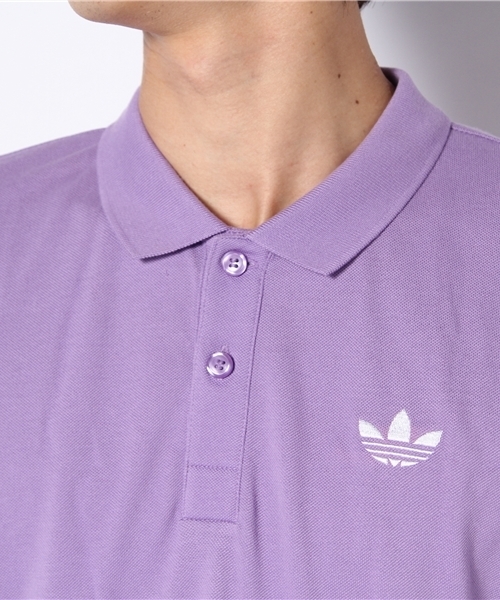 adidas Originals(アディダスオリジナルス)の「adidas ADI POLO PIQUE ピケ素材 ポロシャツ(ポロシャツ・メンズ・ピンク/パープル/ブルー/ホワイト/ブラック/グレー/レッド/ダークオリーブ/ネイビー/インディゴブルー・MEDIUM/LARGE/X-LARGE)」の13枚目の写真