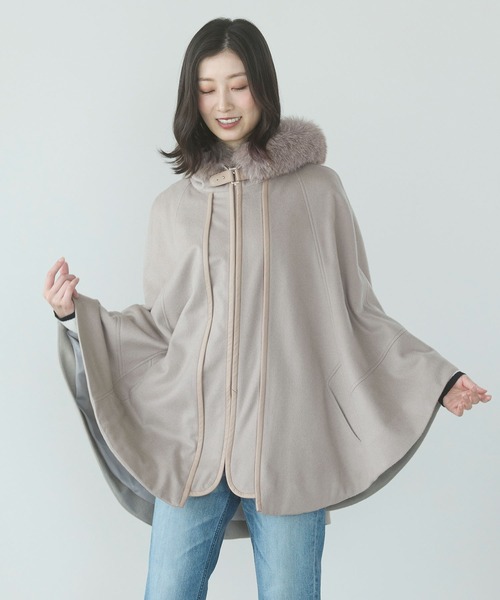 カシミヤケープ（ポンチョ）｜sankyo shokai（サンキョウショウカイ