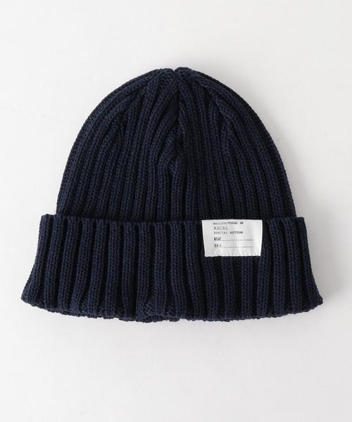 RACAL（ラカル）の「＜Racal＞ STANDARD KNIT CAP/キャップ о（ニットキャップ/ビーニー・メンズ・ブラック/ライトグレー/ライム/ネイビー/パープル・FREE）」の4枚目の写真