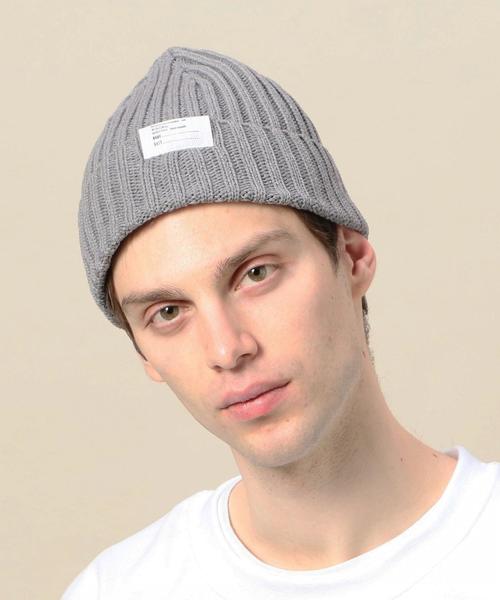 RACAL（ラカル）の「＜Racal＞ STANDARD KNIT CAP/キャップ о（ニットキャップ/ビーニー・メンズ・ブラック/ライトグレー/ライム/ネイビー/パープル・FREE）」の9枚目の写真