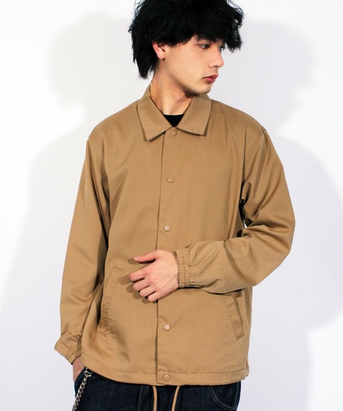 8(eight)(エイト)の「スーツ生地 コーチジャケット ブルゾン(ブルゾン・メンズ・ブラック/ベージュ/グレー・MEDIUM/LARGE)」の3枚目の写真