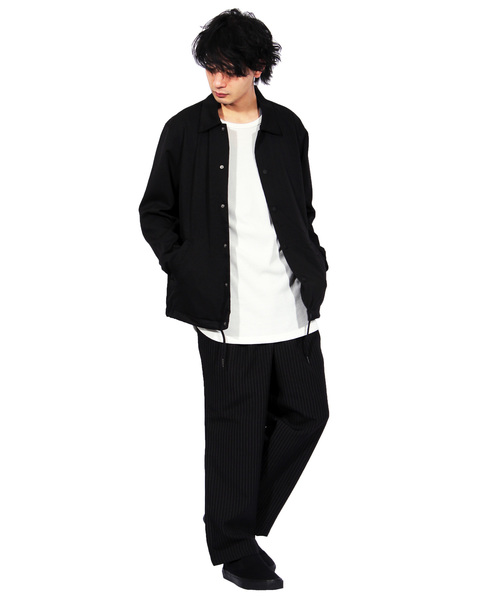 8(eight)(エイト)の「スーツ生地 コーチジャケット ブルゾン(ブルゾン・メンズ・ブラック/ベージュ/グレー・MEDIUM/LARGE)」の11枚目の写真